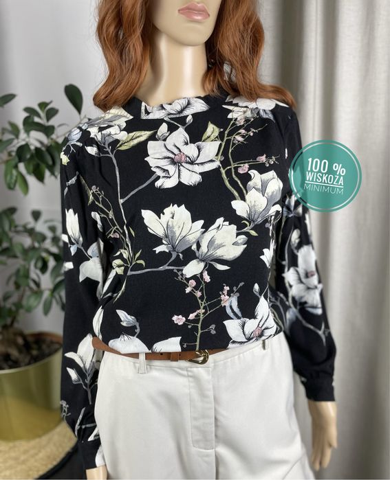 Damska bluzka koszula z biała minimal chic