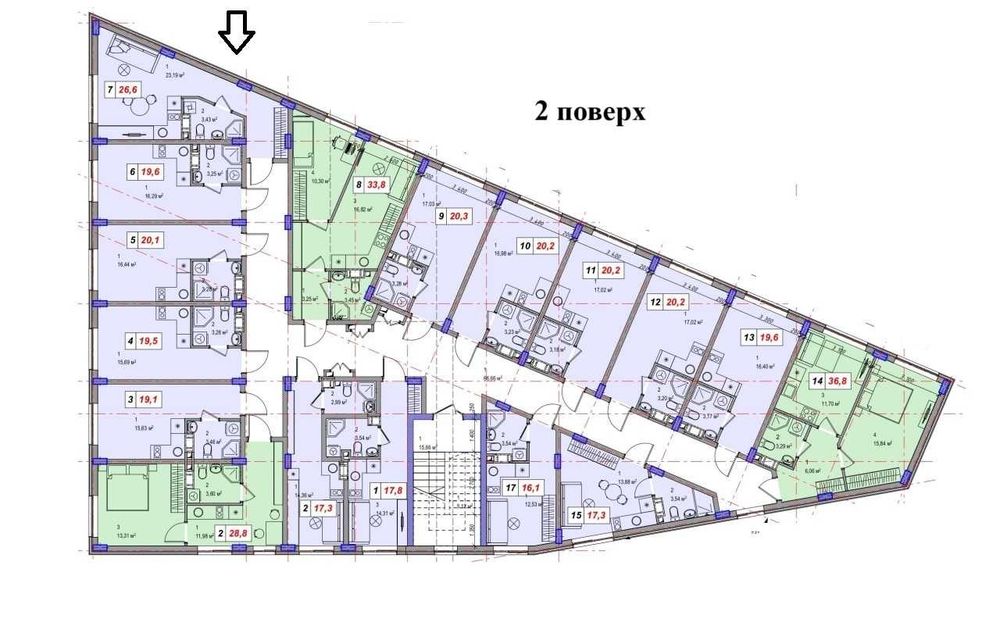 1-кімнатна квартира за адресою (площа 26,6 м²) - Atlanta.ua - фото 3
