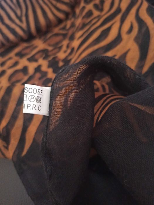 Шарф-снуд з леопардовим принтом