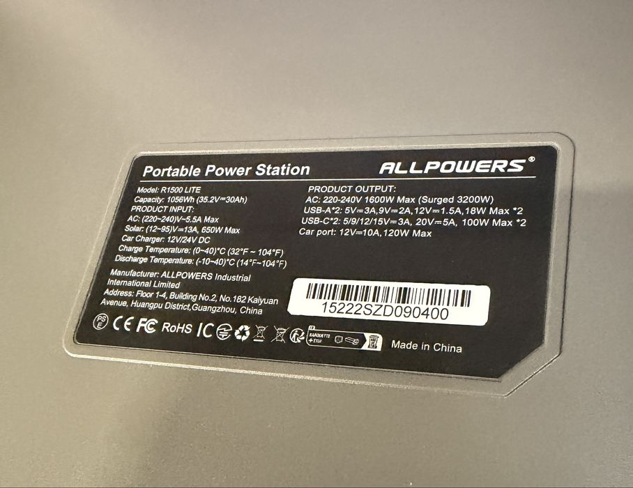 ALLPOWERS R1500 LITE в наявності