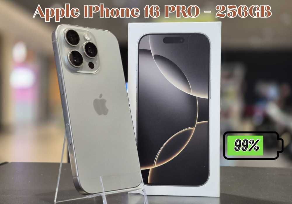 Apple iPhone 16 PRO | 256 GB | Kondycja 99 % | IDEALNY | gw producenta