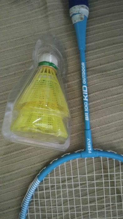 2 Raquetes badminton + 2 penas