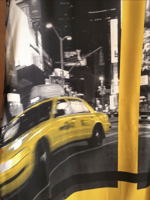 Vestido Promod amarelo e preto; Tamanho único