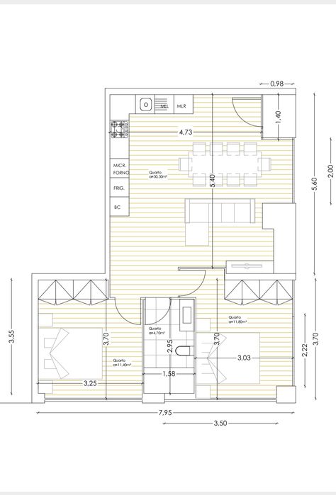 Apartamento T1+1 no centro da Trofa — Bougado (São Martinho E Santiago), Porto