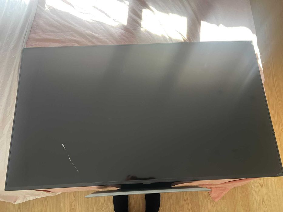LG QNED 55" 4K – 55QNED86A6A – Ecrã danificado