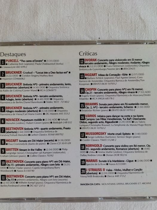 6 CD'S, Música classica