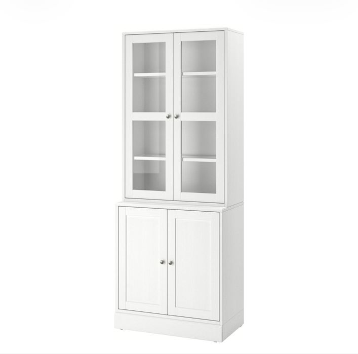 Armário + vitrine HAVSTA IKEA Cinza