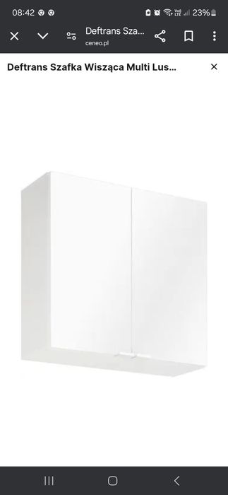 Szafka  wiszaca z lustrem do lazieki