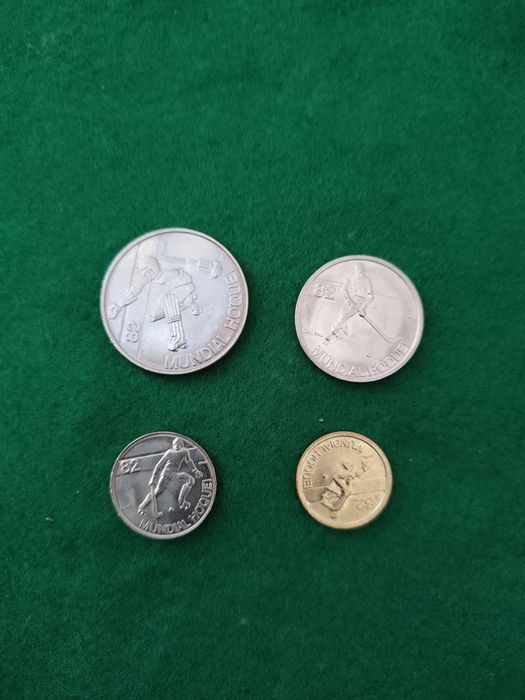 Moedas de escudo mundial Hóquei 1982