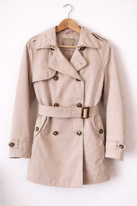 Impermeável bege tipo trench | Novo | Veste M/38