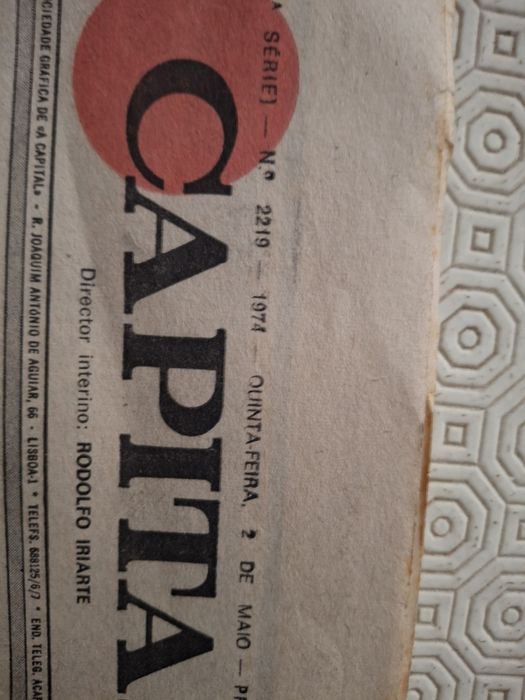 Jornal a capital sobre 1 de maio de 1974