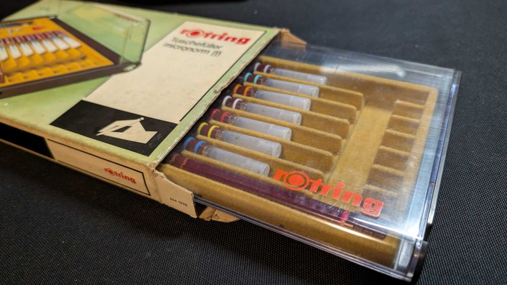 Estojo Vintage Rotring Micronorm m - Completo (Desenho Técnico / Coleção)