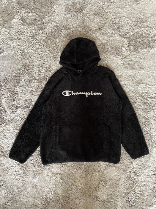 Hoodie esspesso em Polar da Champion - modelo vintage e raro