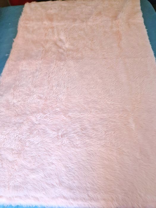 Tecido de Pelúcia Pêlo Sintético Artificial Rosa Claro Cosplay Costume