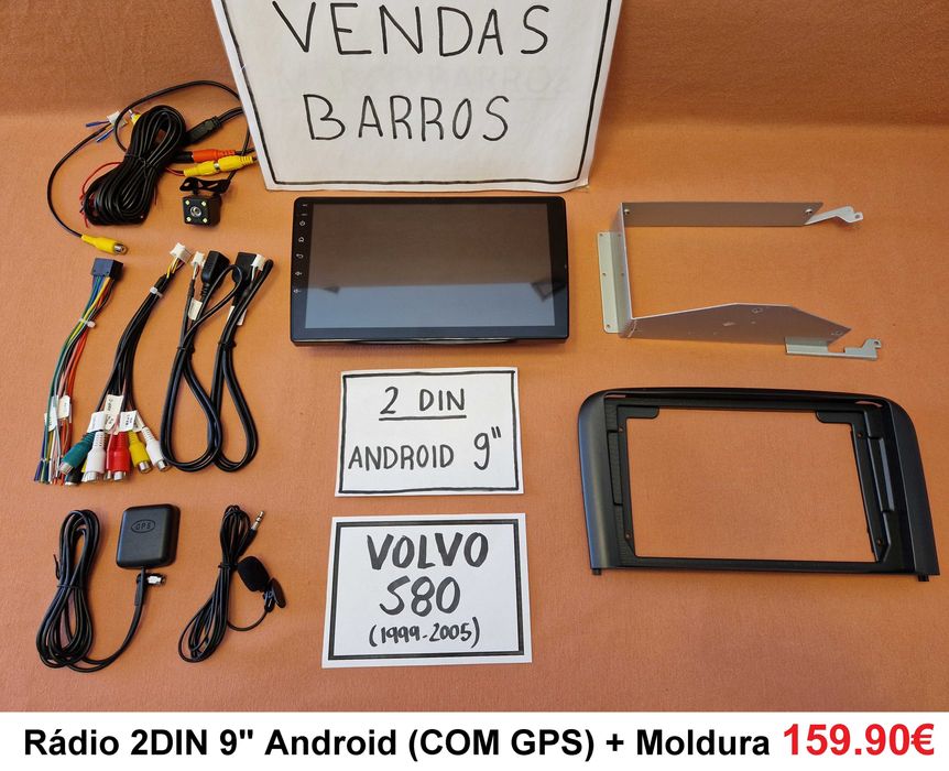 (NOVO) Rádio 2DIN 9" [4+32GB] • VOLVO S80 (1999 a 2011) • Android V70