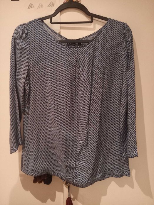 Blusa azul e branca - M/38 - Benetton