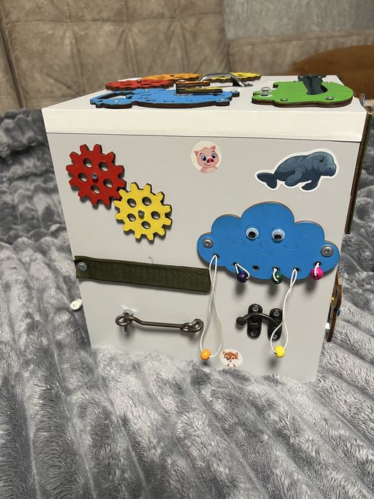 Бизикуб  детский 34*34*34