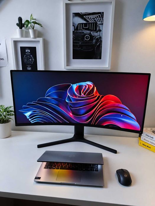 OKAZJA Xiaomi Mi Curved Gaming Monitor 34" 3440x1440 – zakrzywiony ultrapanoramiczny monitor – jak nowy (799zl)