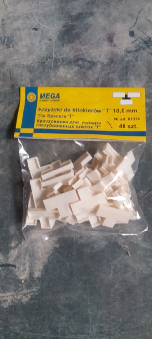 Krzyżyki do klinkierów T 10mm 50 paczek