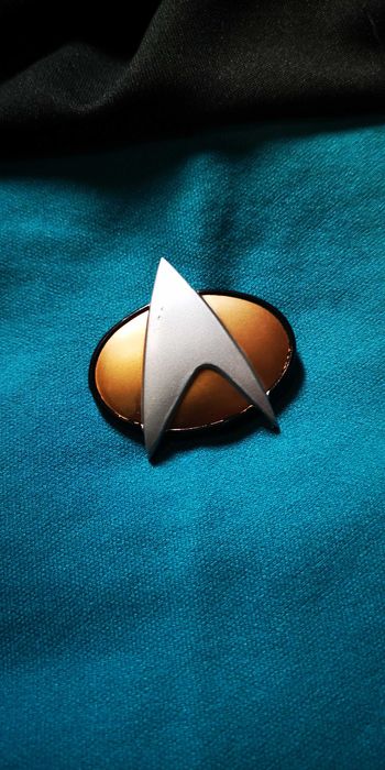 Star Trek - camisola vermelha e preta comandante Picard, tamanho XL