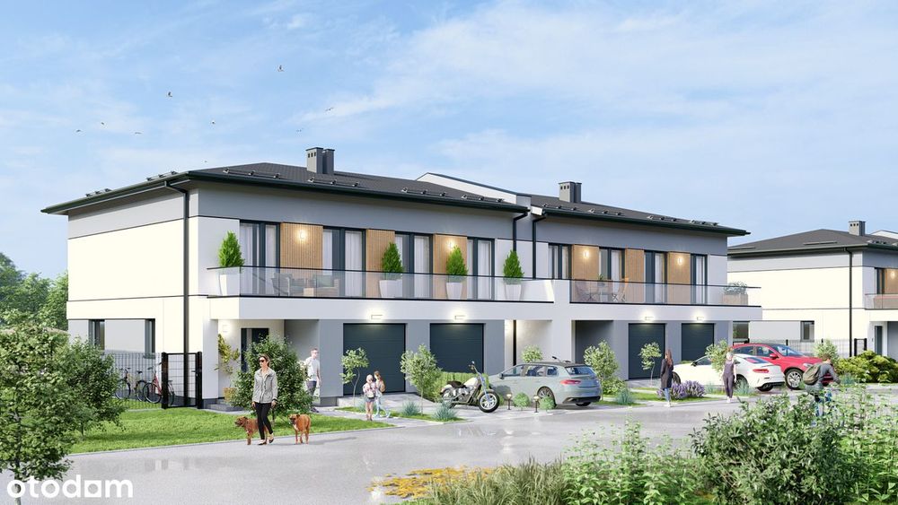 Domy 112 m² z ogrodem | Falenty Nowe, Sympatyczna | pompa ciepła i gaz