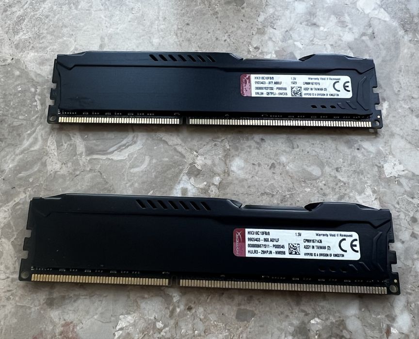 Оперативная память Kingston HyperX Fury DDR3 16GB (2x8GB) 1866MHz.Цена за 2 плашки 1000 грн!!!