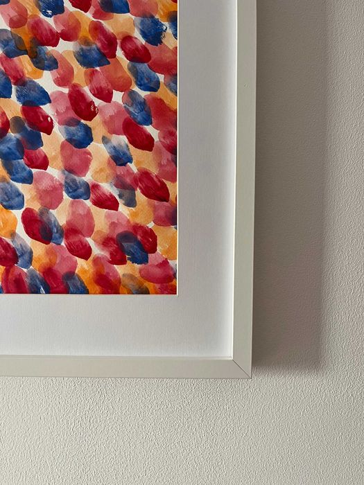 Pintura abstrata em aguarela