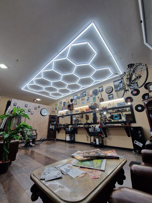 Iluminaria Teto Led hexagonal 14 favos /Colmeia
