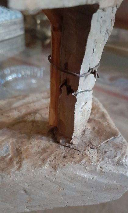 Escultura em pedra de xisto