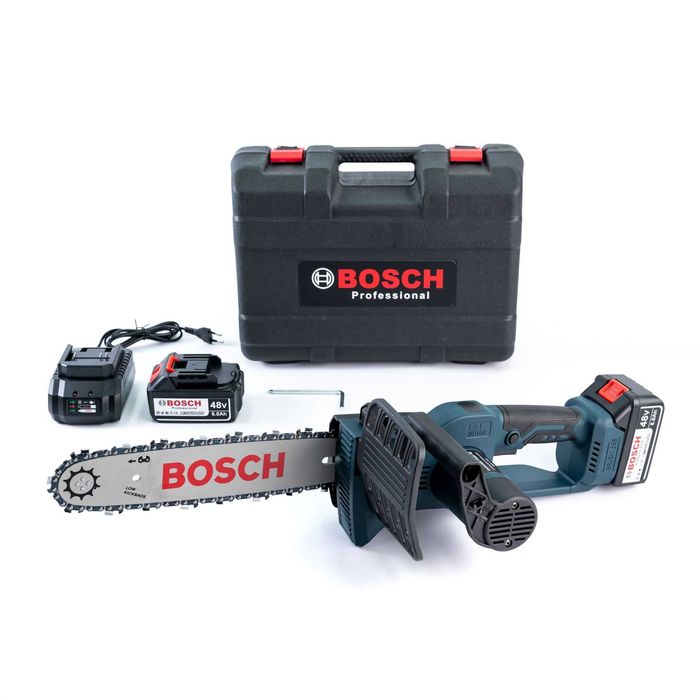 Акумуляторна ланцюгова пила Bosch з шиною 30 см 2акб безщіткова 48 В