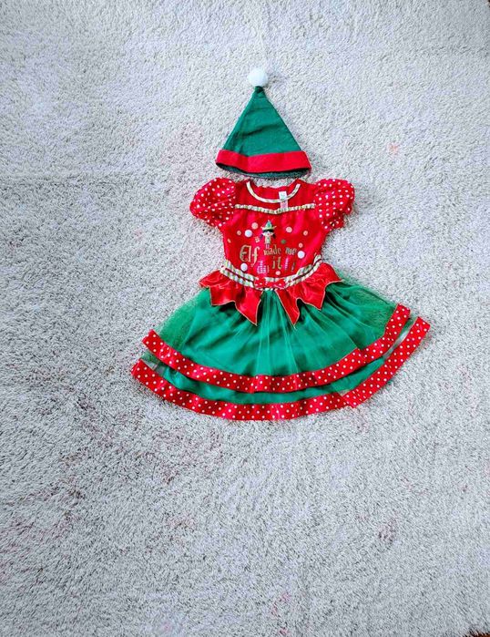 Новорічний карнавальний костюм плаття сукня Ельфа Ельфика