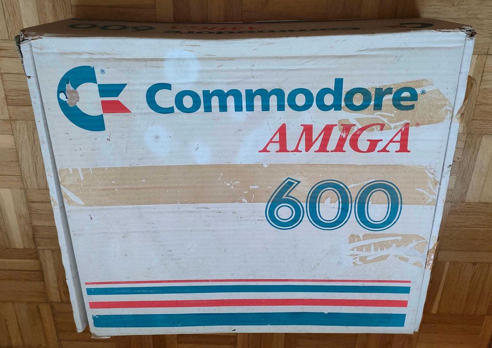 A600 cf amiga rev pcb 1.5 ver uk box 100% oki commodore oryginał retro
