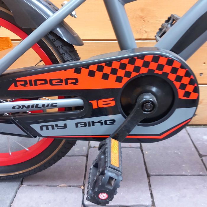 ROWER  dziecięcy ONILUS 16" cali RIPER BOY black red czarno czerwony