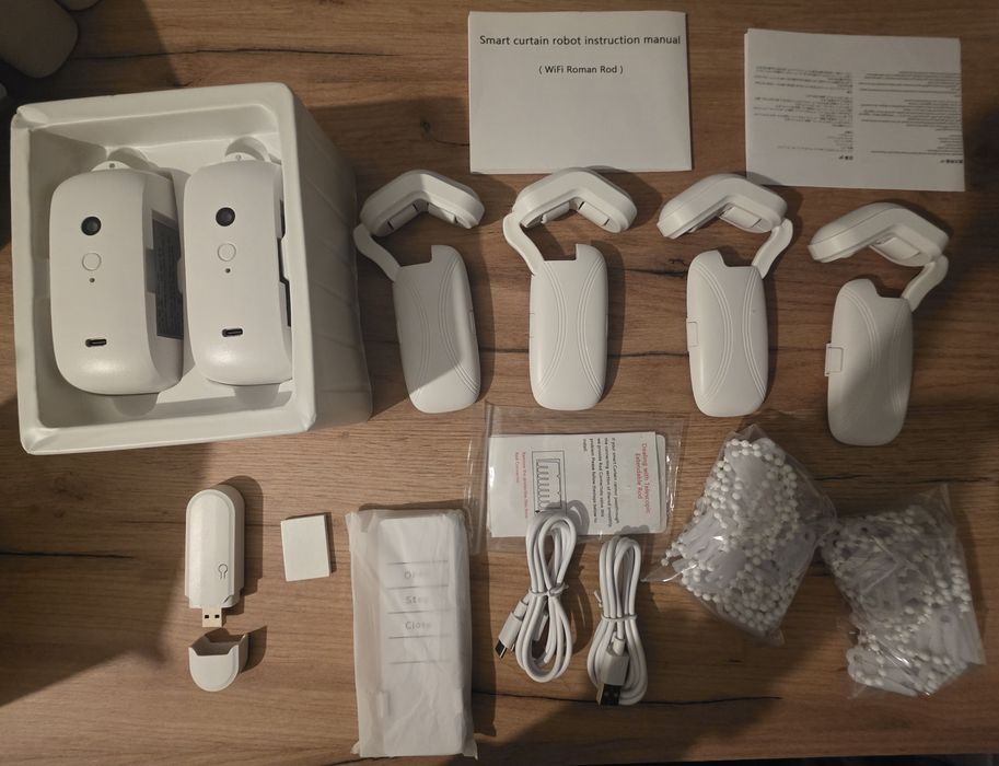 Tuya silnik do zasłon na drążku (2 sztuki)