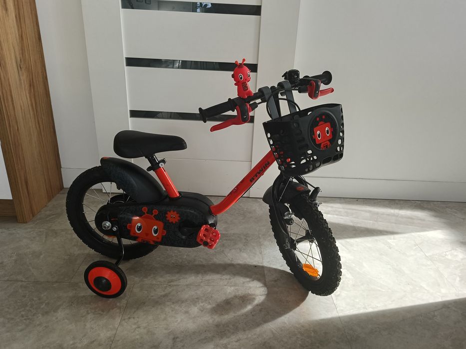 Rowerek z bocznymi kołami 14'' dla 3-6 latka