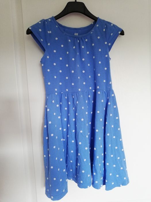 ZESTAW UBRAŃ rozm 128 sukienki spodnie jeansy bermudy RESERVED H&M