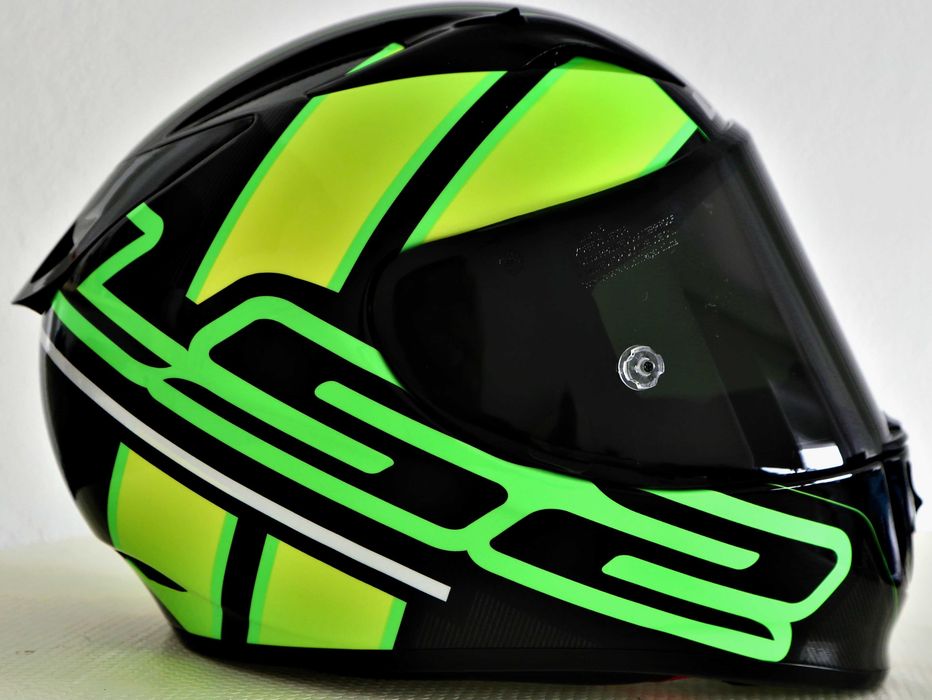Capacete NOVO LS2 Arrow R Carbon/Kevlar Preto-Fluo.55% DESCONTO Tm XXS
