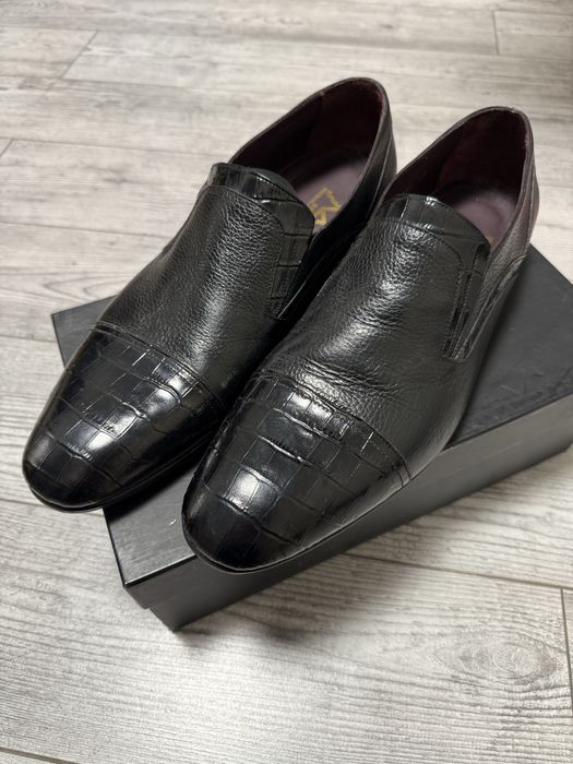 Туфлі чорні шкіряні чоловічі michael stone