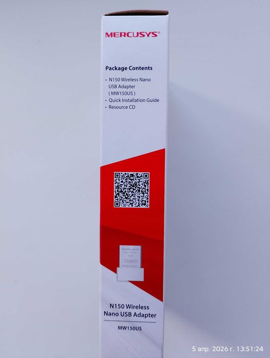 Wi-Fi адаптер Mercusys N150 MW150US