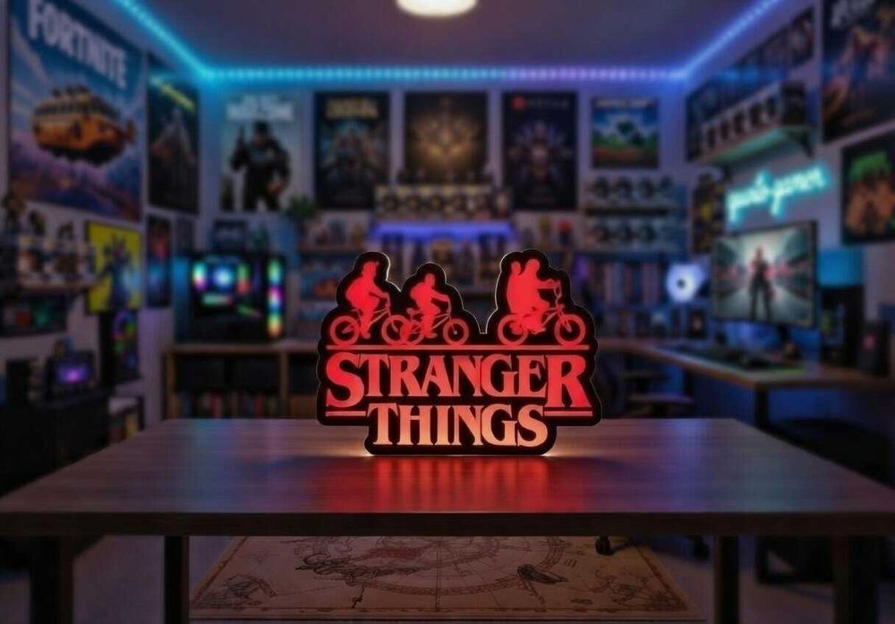Luminária tipo Lightbox - Stranger Things