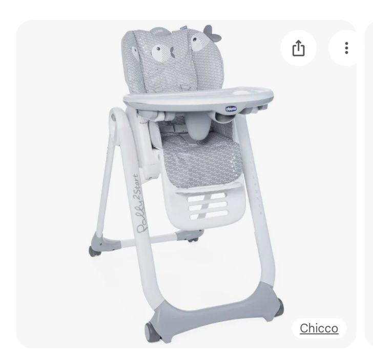 Стілець для годування Chicco Polly 2 Start Dots