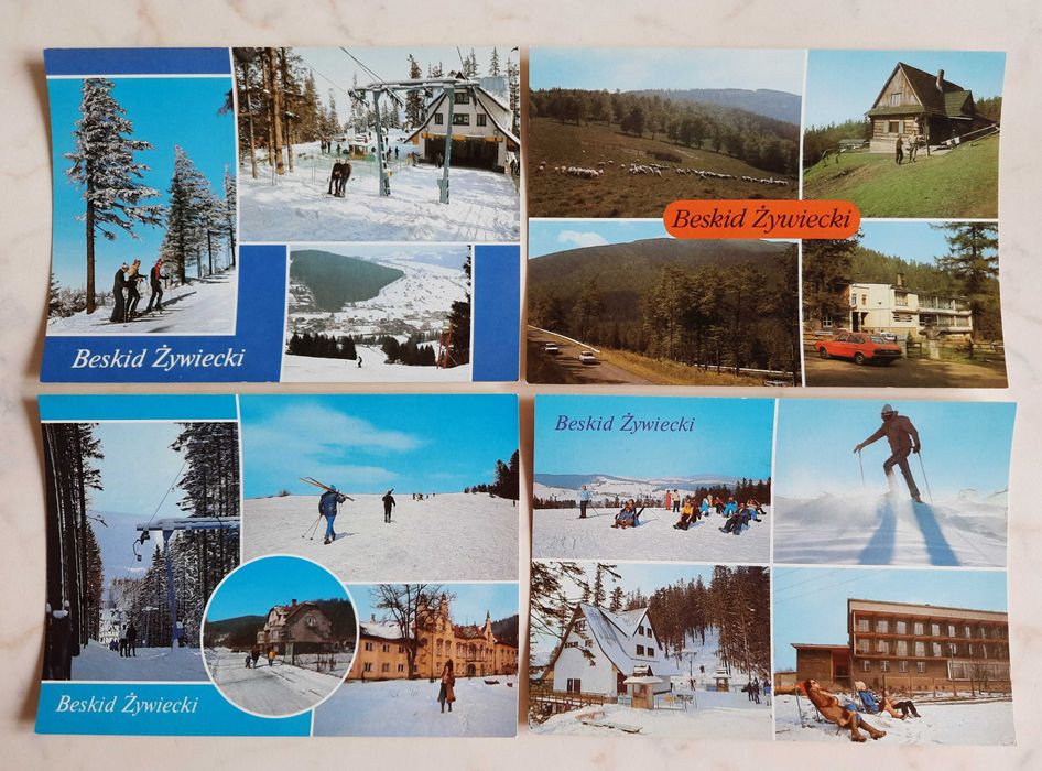 Widoki Małopolski na 24 pocztówkach KAW z czasów PRL