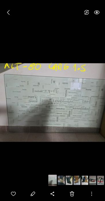 Tampo de vidro lindissimo para mesa balcao ou bancada