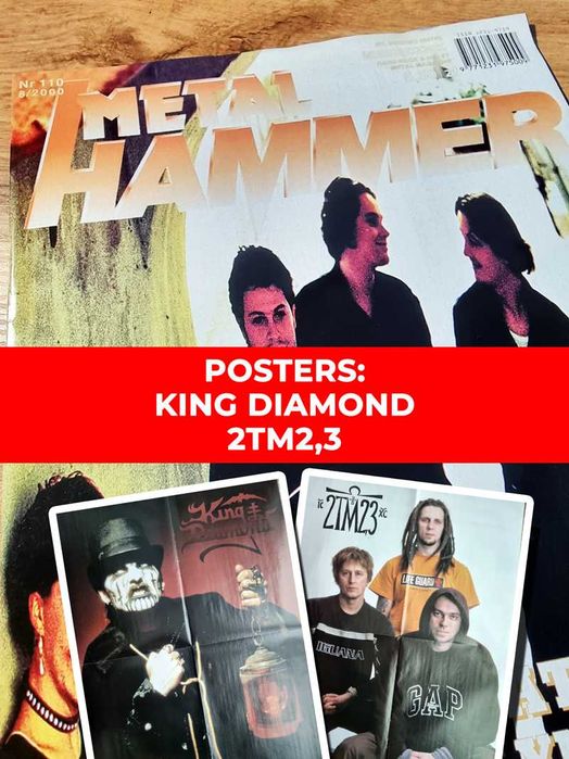 Metal Hammer 8/2000 - The Gathering, Plakaty: King Diamond i 2TM2,3