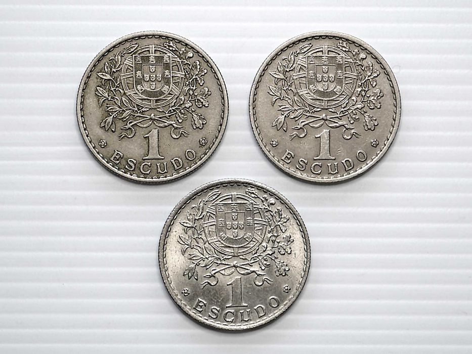 Lote de 3 Moedas 1 Escudo 1966