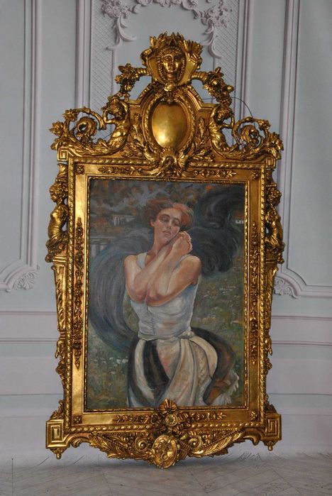 Jacek Malczewski - Kobieta w Sukni - Pałacowy Stary Obraz i Rama