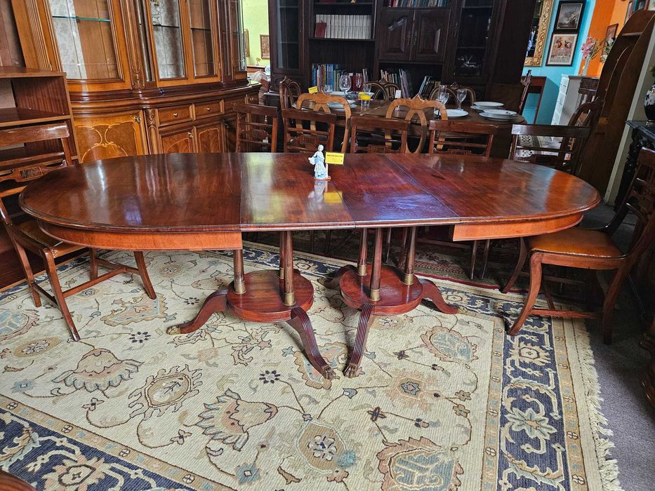 Mesa de sala estilo Imperio - extensível - Bom estado geral - Só a m