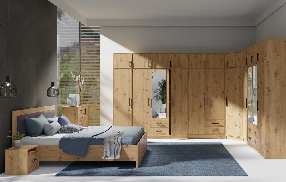 szafa wysoka trzydrzwiowa 150cm pokoju salonu garderoby 4 kolory szara