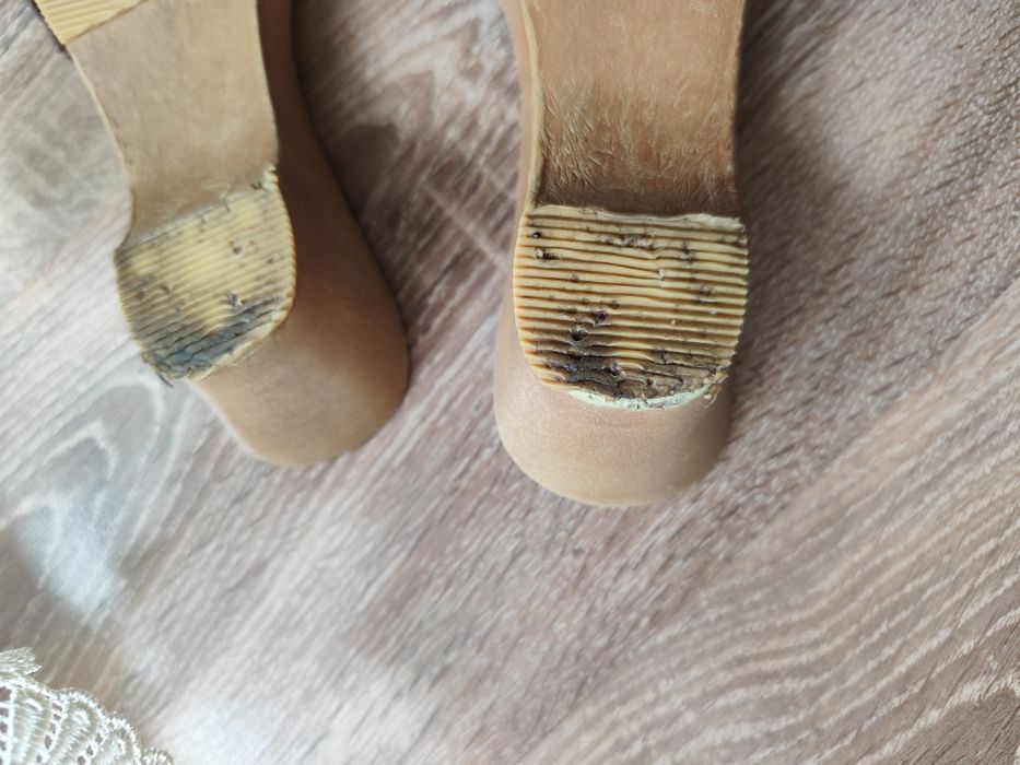 Klapki, chodaki brązowe r. 38