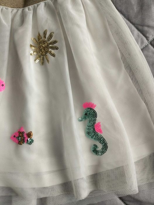 Śliczna spódniczka tiulowa dziewczęca dopodopo, rozmiar 128